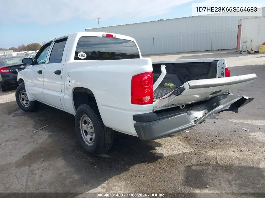 2006 Dodge Dakota St VIN: 1D7HE28K66S664683 Lot: 40781400