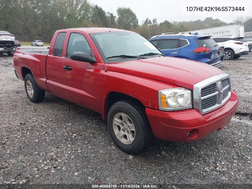 2006 Dodge Dakota Slt VIN: 1D7HE42K96S573444 Lot: 40864700