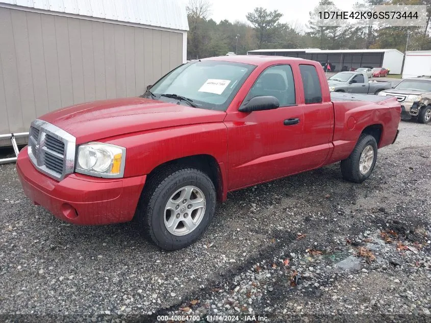 2006 Dodge Dakota Slt VIN: 1D7HE42K96S573444 Lot: 40864700