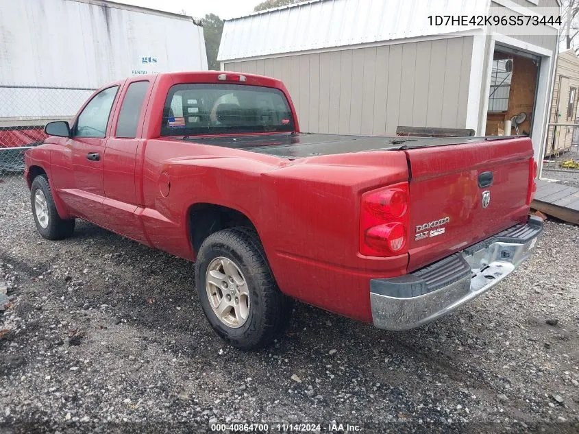 2006 Dodge Dakota Slt VIN: 1D7HE42K96S573444 Lot: 40864700