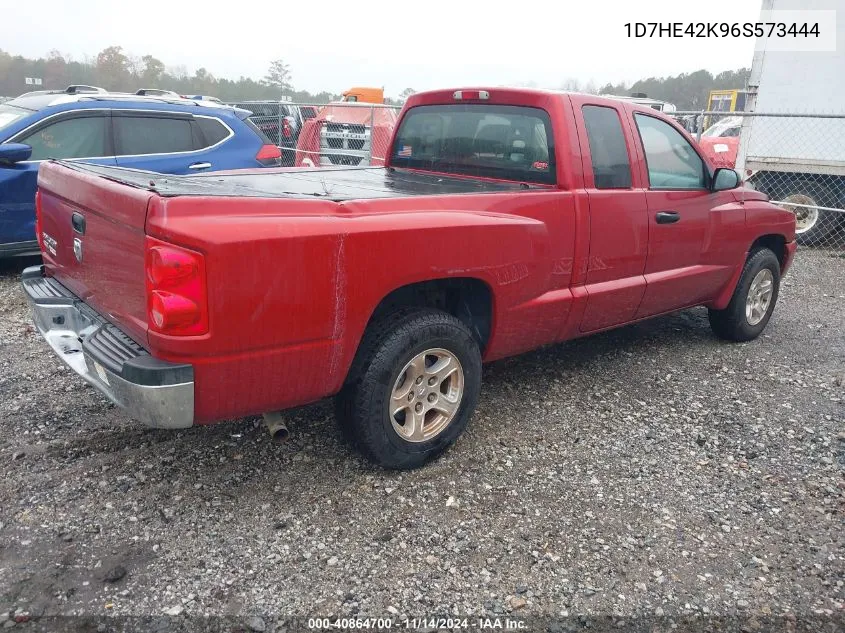 2006 Dodge Dakota Slt VIN: 1D7HE42K96S573444 Lot: 40864700