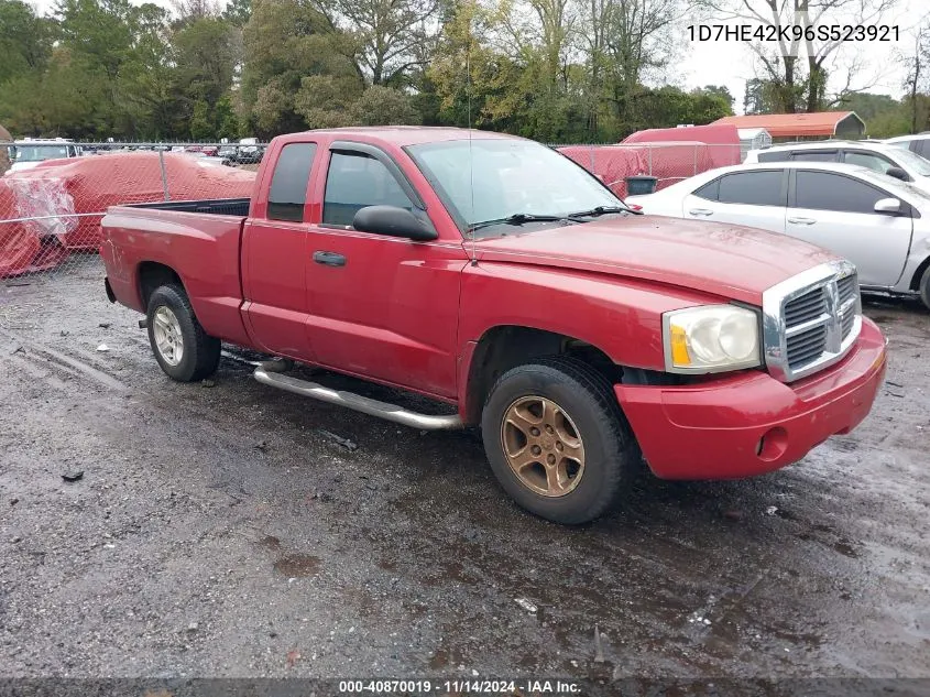 2006 Dodge Dakota Slt VIN: 1D7HE42K96S523921 Lot: 40870019