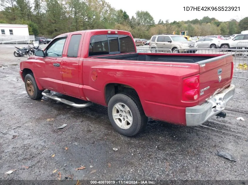 2006 Dodge Dakota Slt VIN: 1D7HE42K96S523921 Lot: 40870019