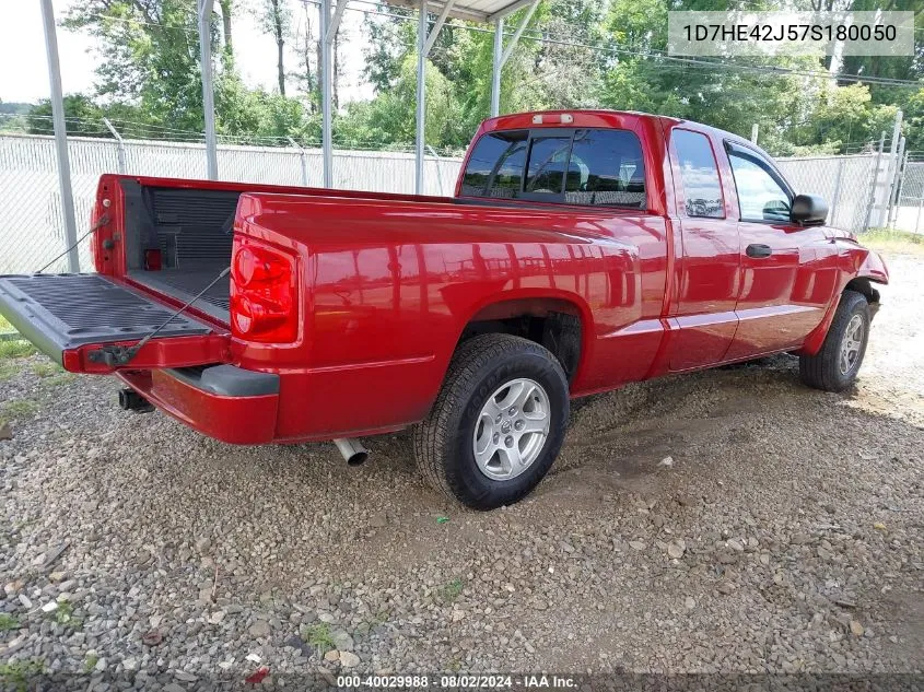 2007 Dodge Dakota Slt VIN: 1D7HE42J57S180050 Lot: 40029988