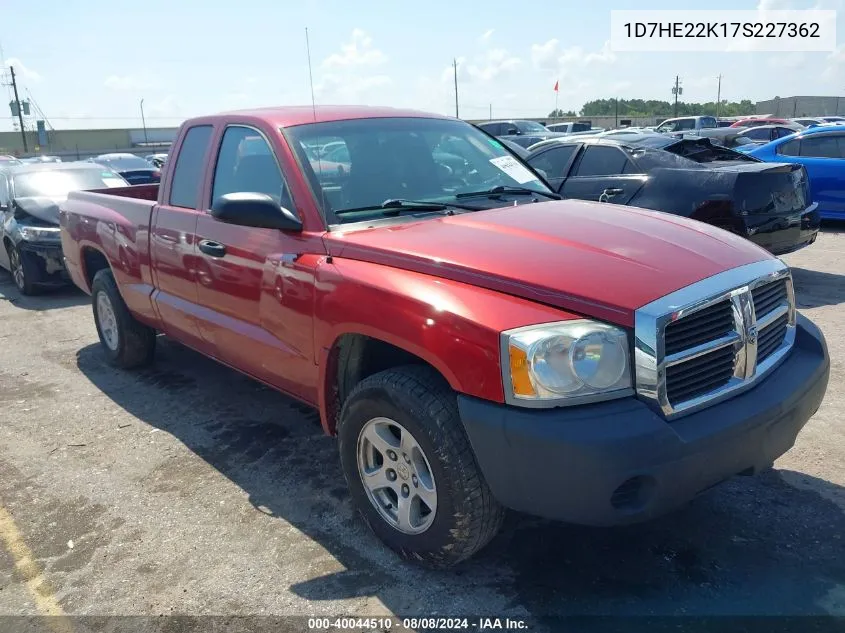 1D7HE22K17S227362 2007 Dodge Dakota St