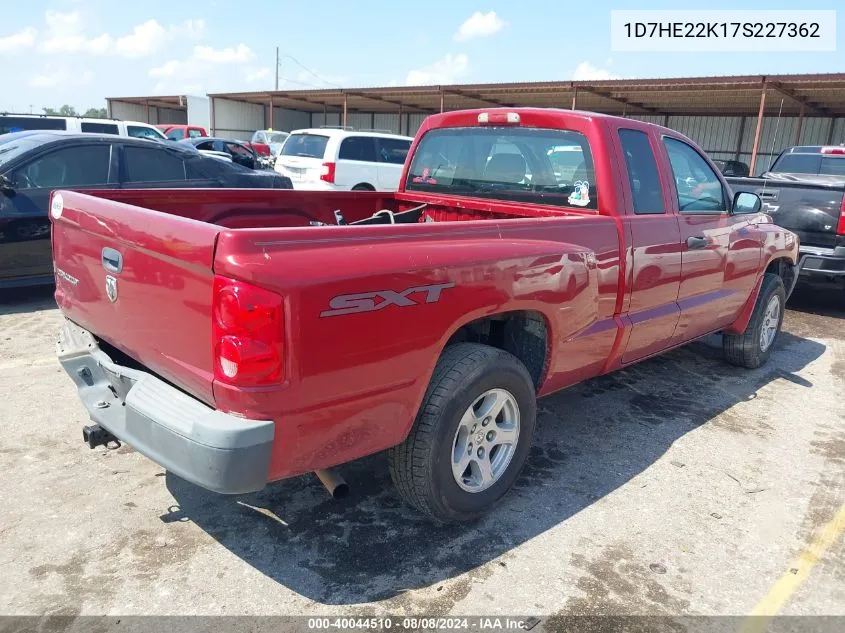 1D7HE22K17S227362 2007 Dodge Dakota St