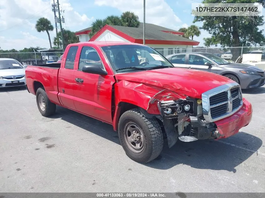 1D7HE22KX7S147462 2007 Dodge Dakota St