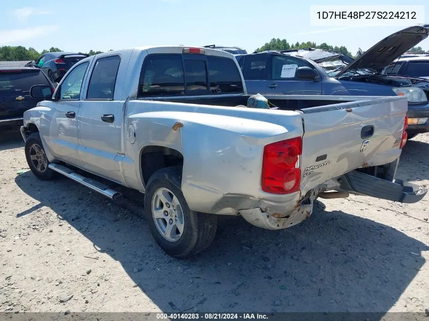 2007 Dodge Dakota Quad Slt VIN: 1D7HE48P27S224212 Lot: 40140283