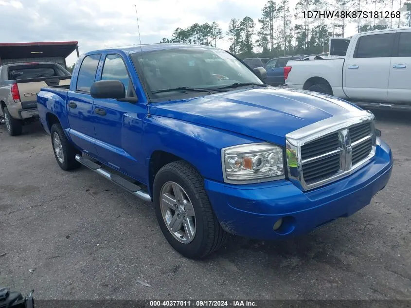 1D7HW48K87S181268 2007 Dodge Dakota Slt