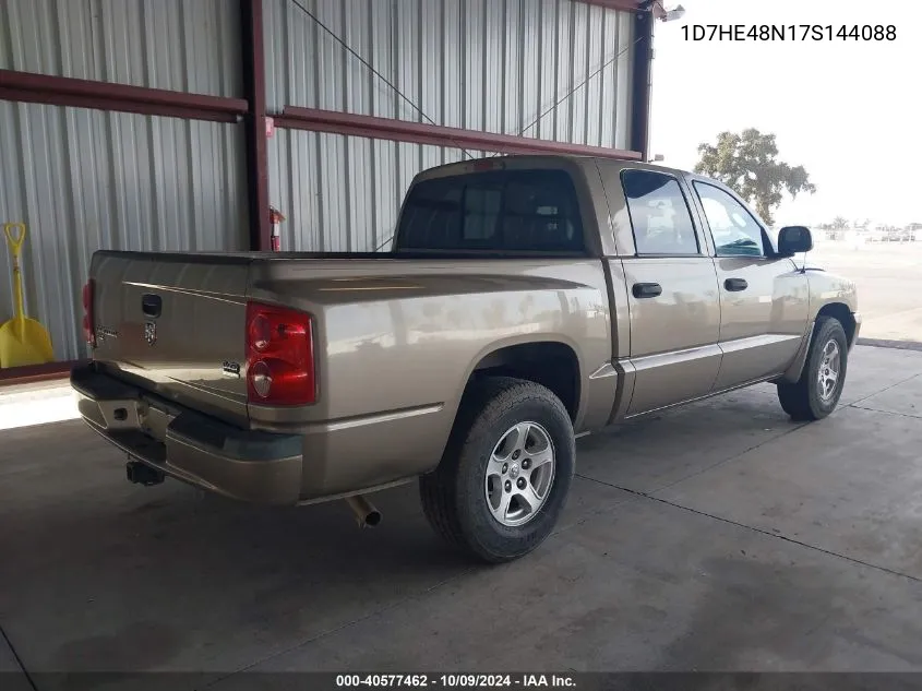 2007 Dodge Dakota Slt VIN: 1D7HE48N17S144088 Lot: 40577462