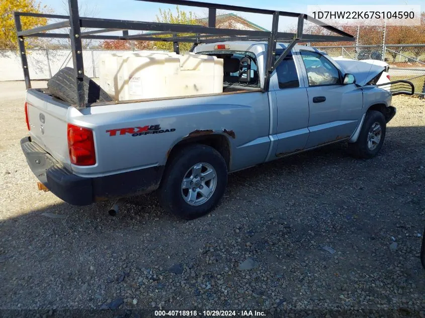 2007 Dodge Dakota St VIN: 1D7HW22K67S104590 Lot: 40718918