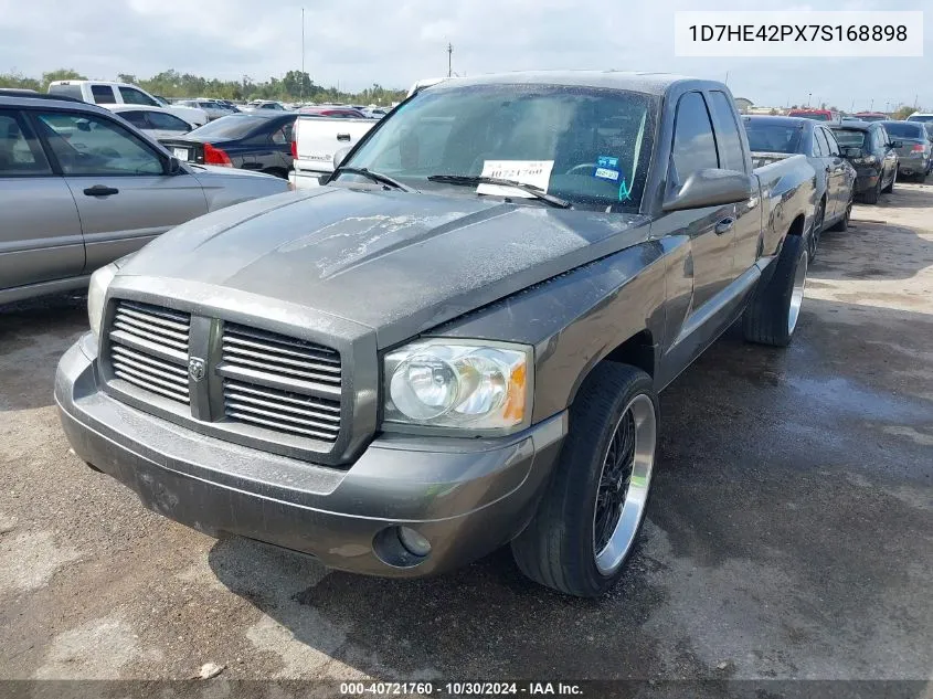 2007 Dodge Dakota Slt VIN: 1D7HE42PX7S168898 Lot: 40721760