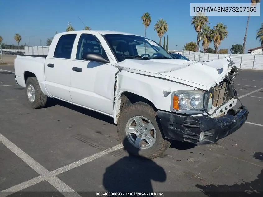 2007 Dodge Dakota Slt VIN: 1D7HW48N37S207656 Lot: 40808893