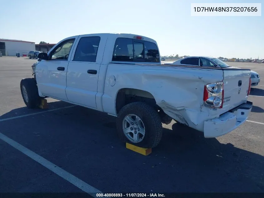 2007 Dodge Dakota Slt VIN: 1D7HW48N37S207656 Lot: 40808893