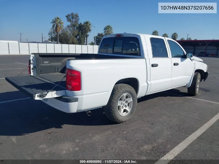 2007 Dodge Dakota Slt VIN: 1D7HW48N37S207656 Lot: 40808893