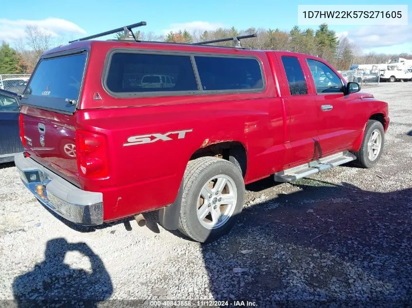 1D7HW22K57S271605 2007 Dodge Dakota St