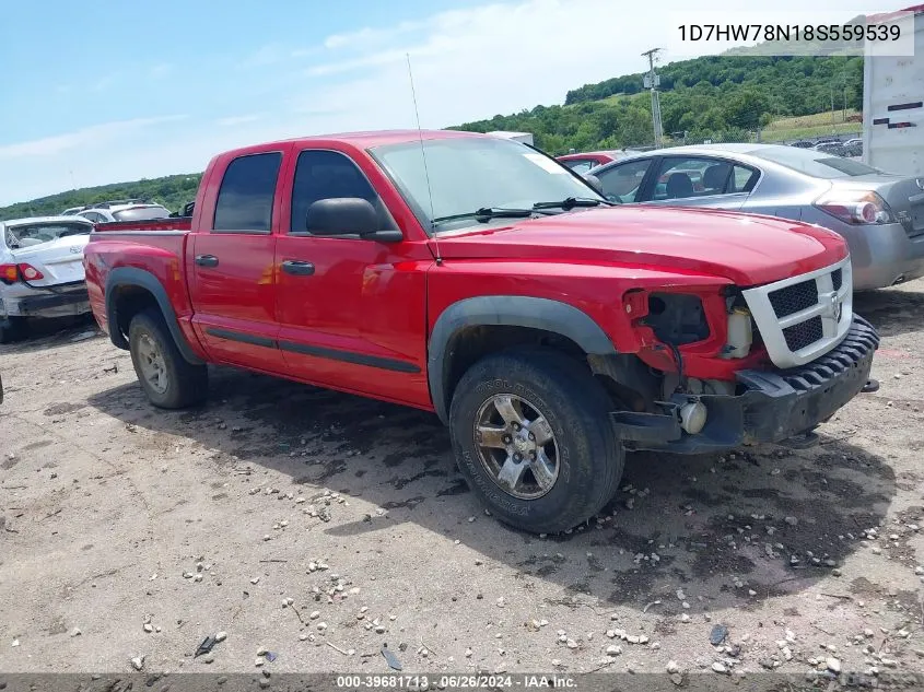 2008 Dodge Dakota Trx VIN: 1D7HW78N18S559539 Lot: 39681713