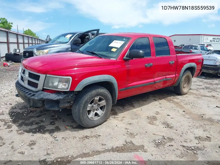 2008 Dodge Dakota Trx VIN: 1D7HW78N18S559539 Lot: 39681713