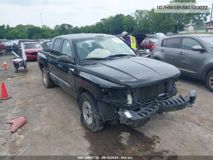 2008 Dodge Dakota Sxt/Bighorn/Lonestar VIN: 1D7HW38K88S530022 Lot: 39681739