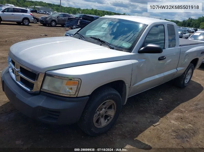 2008 Dodge Dakota Sxt/Bighorn/Lonestar VIN: 1D7HW32K68S501918 Lot: 39899938