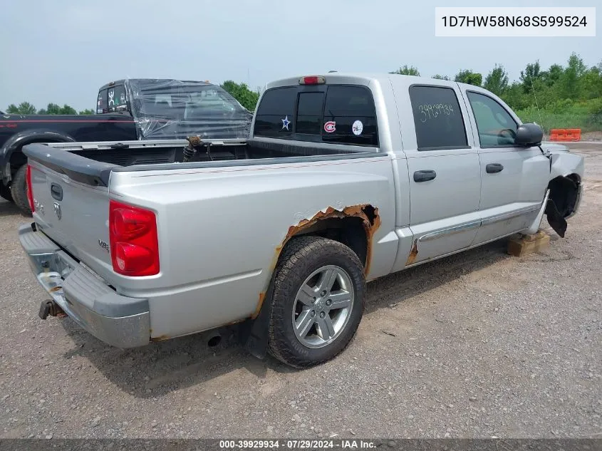 1D7HW58N68S599524 2008 Dodge Dakota Laramie