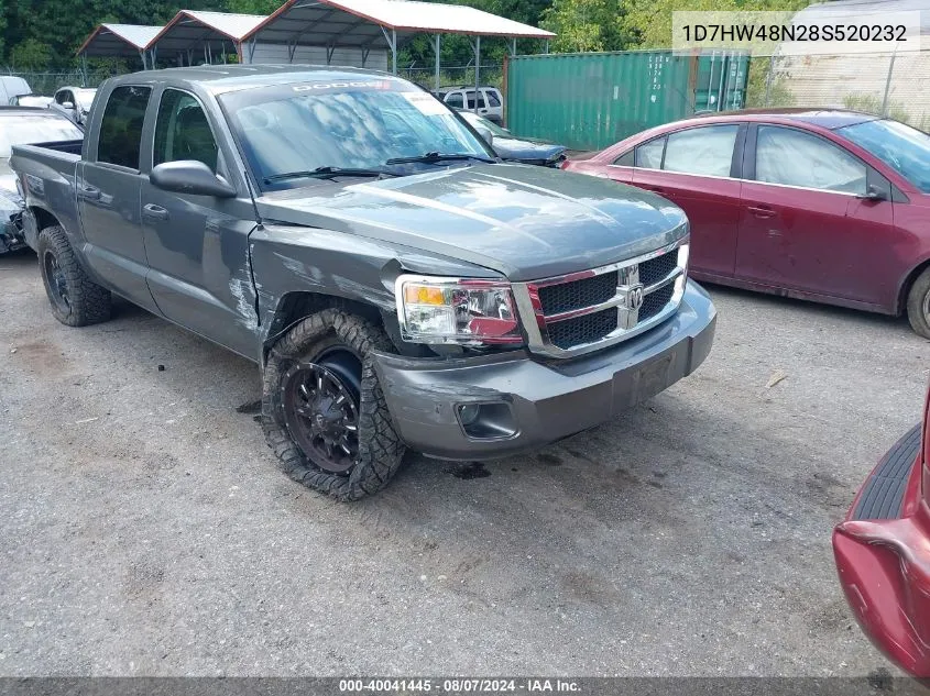 2008 Dodge Dakota Slt VIN: 1D7HW48N28S520232 Lot: 40041445