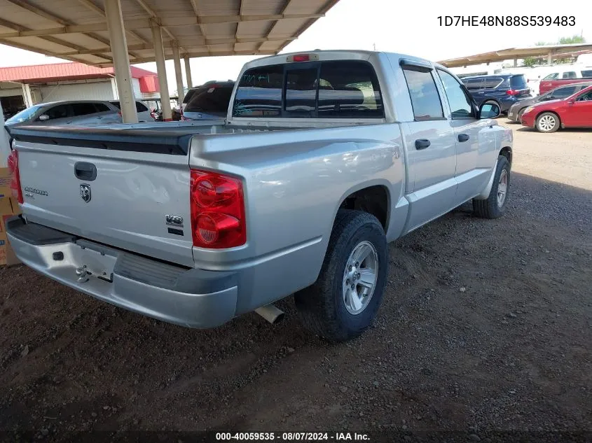 2008 Dodge Dakota Slt VIN: 1D7HE48N88S539483 Lot: 40059535