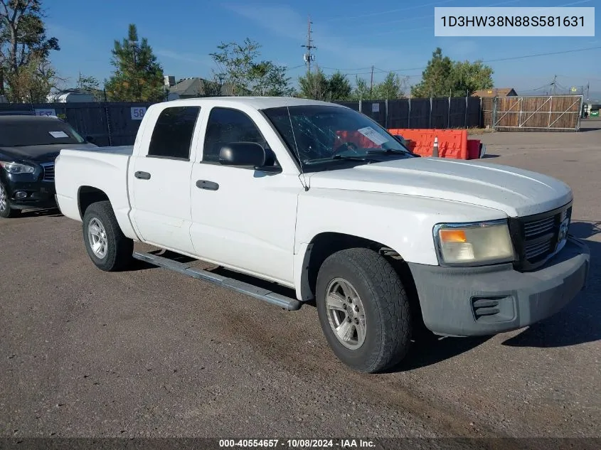 2008 Dodge Dakota Sxt VIN: 1D3HW38N88S581631 Lot: 40554657