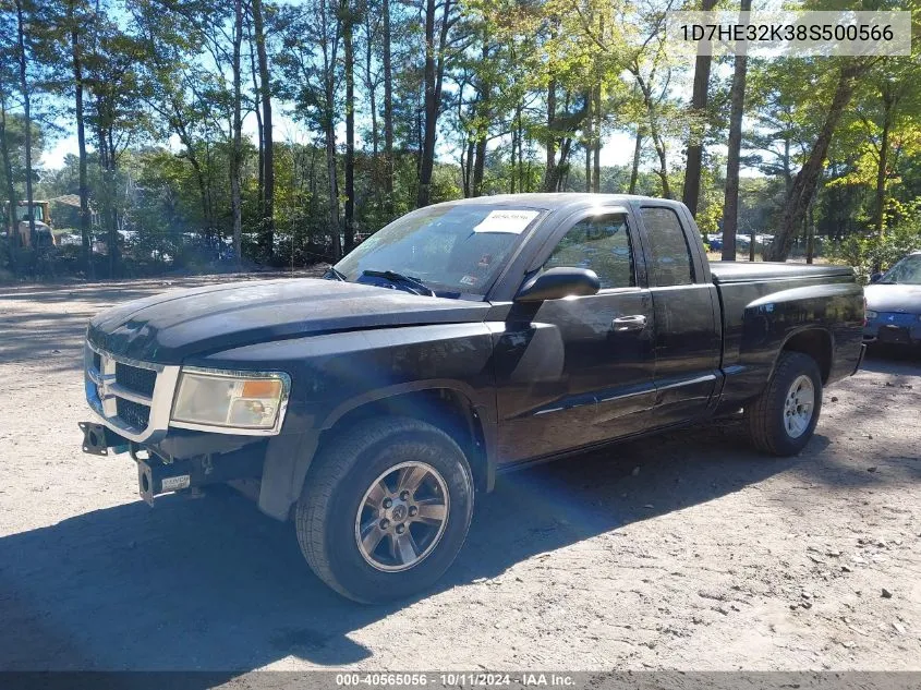 2008 Dodge Dakota Sxt/Bighorn/Lonestar VIN: 1D7HE32K38S500566 Lot: 40565056