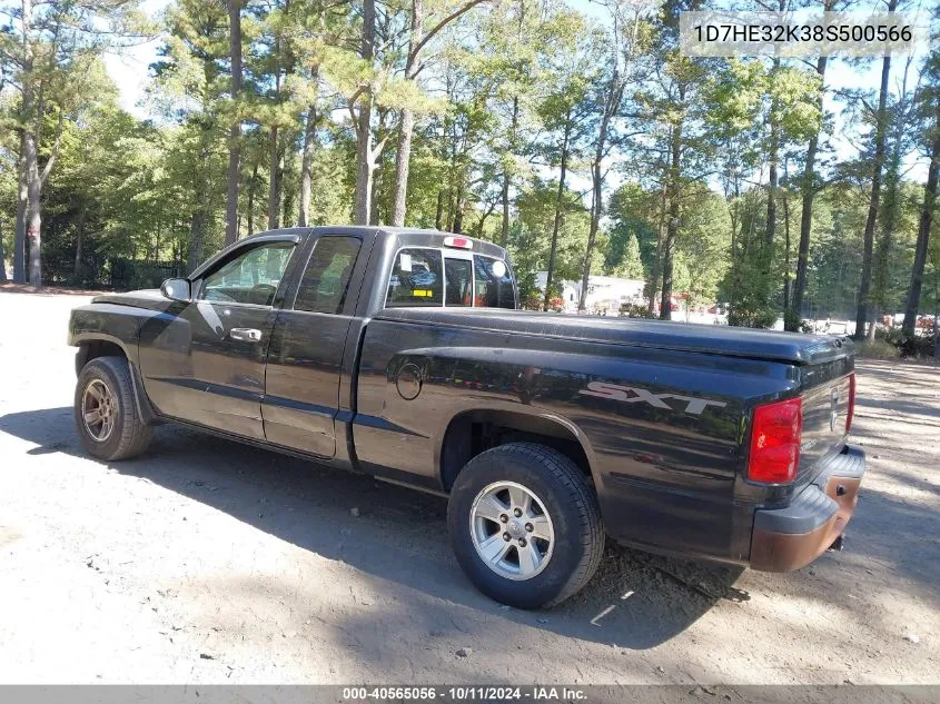 2008 Dodge Dakota Sxt/Bighorn/Lonestar VIN: 1D7HE32K38S500566 Lot: 40565056