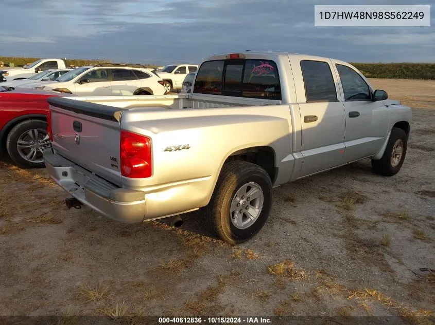 2008 Dodge Dakota Slt VIN: 1D7HW48N98S562249 Lot: 40612836