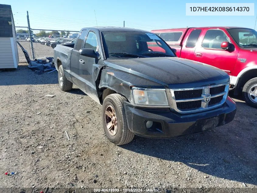 2008 Dodge Dakota Slt VIN: 1D7HE42K08S614370 Lot: 40618999