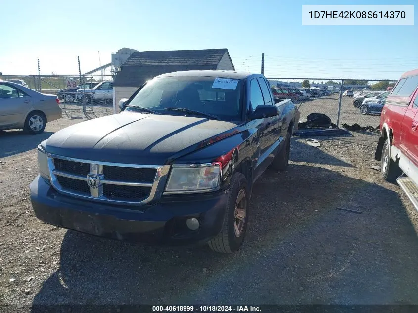 2008 Dodge Dakota Slt VIN: 1D7HE42K08S614370 Lot: 40618999