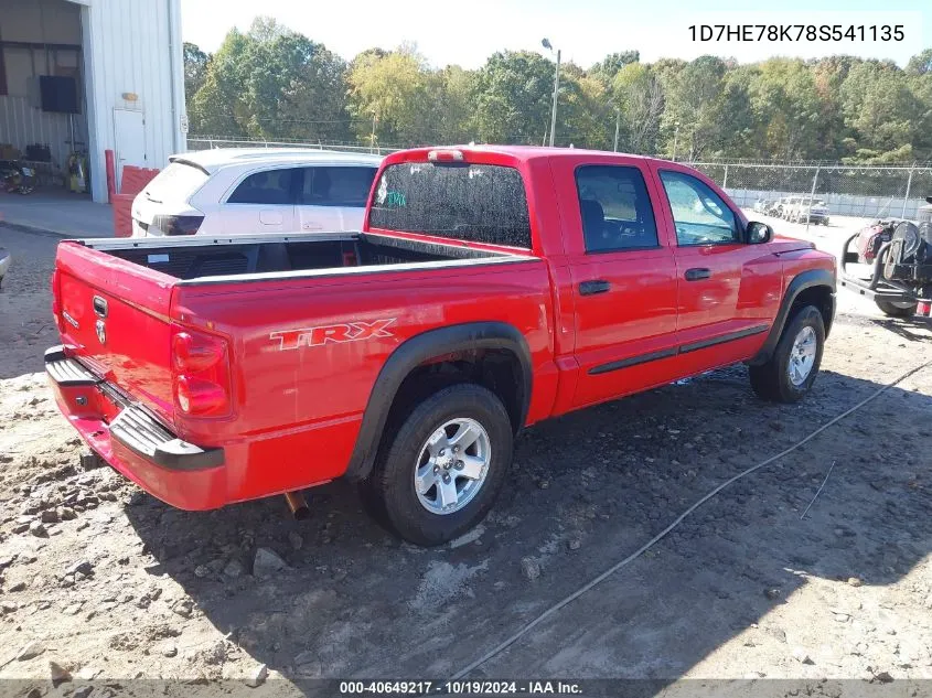 1D7HE78K78S541135 2008 Dodge Dakota Trx