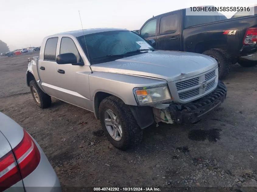 2008 Dodge Dakota Sport VIN: 1D3HE68N58S585916 Lot: 40742292