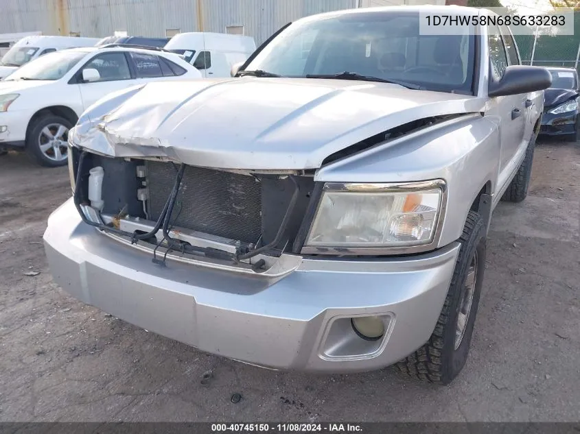 2008 Dodge Dakota Laramie VIN: 1D7HW58N68S633283 Lot: 40745150