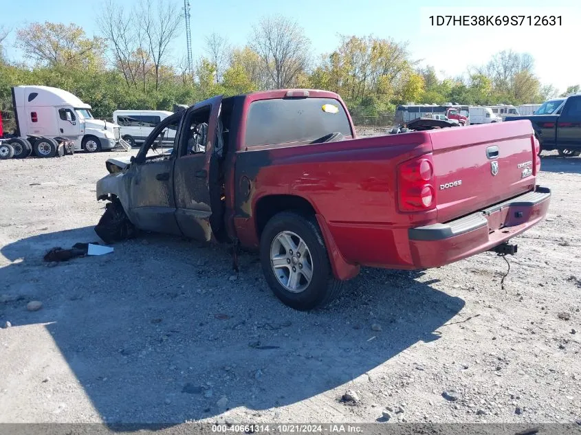 2009 Dodge Dakota Bighorn/Lonestar VIN: 1D7HE38K69S712631 Lot: 40661314