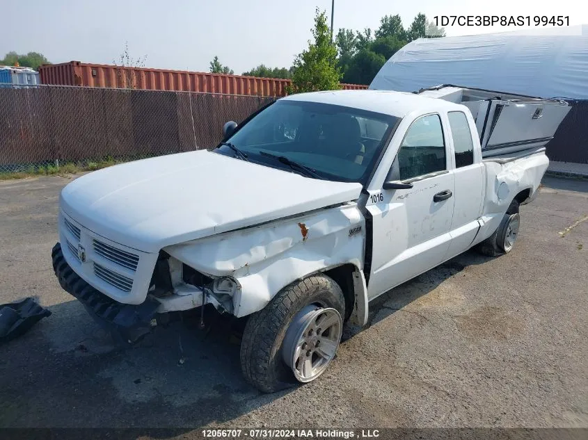 2010 Dodge Dakota Sxt VIN: 1D7CE3BP8AS199451 Lot: 12056707