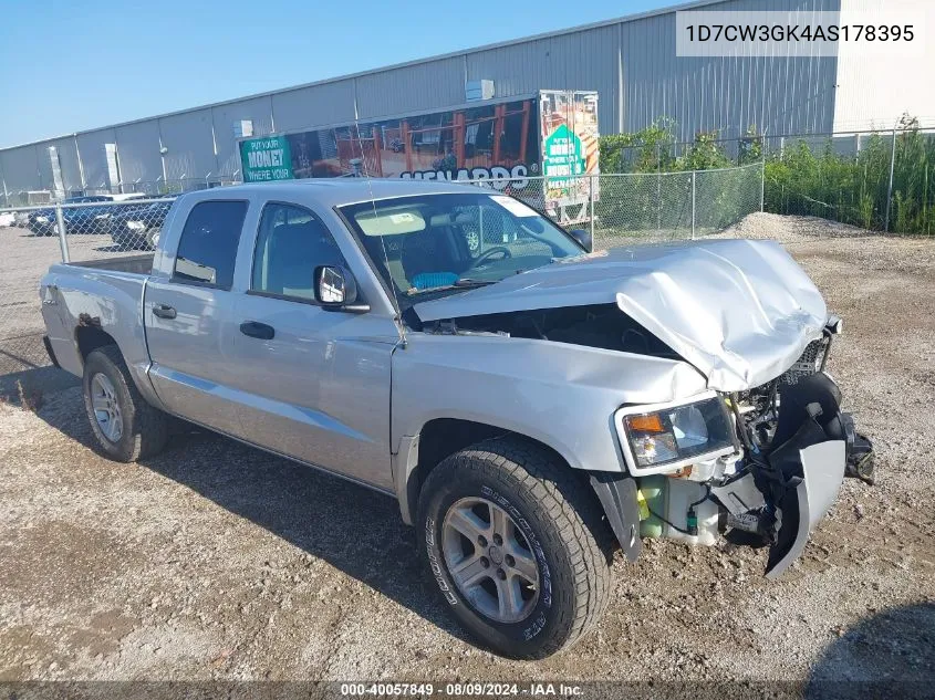 2010 Dodge Dakota Bighorn/Lonestar VIN: 1D7CW3GK4AS178395 Lot: 40057849