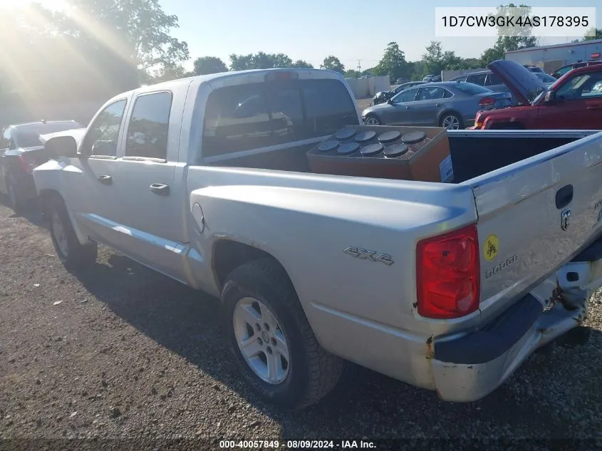 1D7CW3GK4AS178395 2010 Dodge Dakota Bighorn/Lonestar