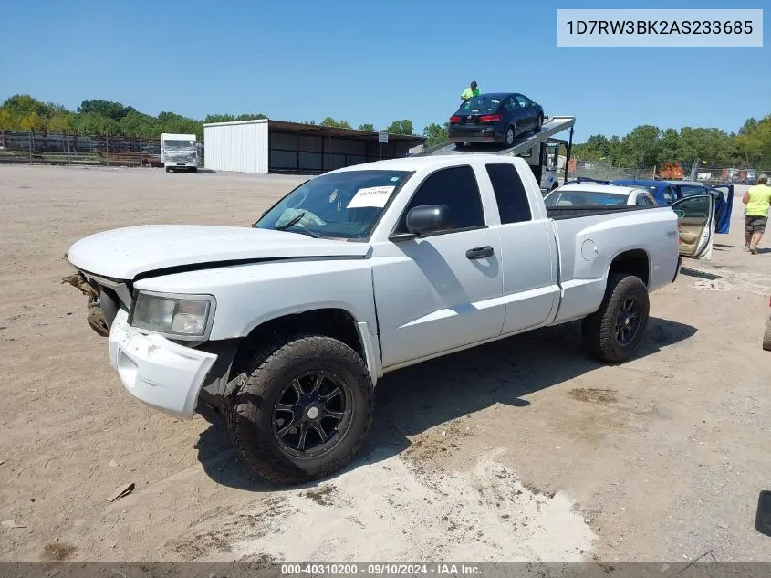 2010 Dodge Dakota Bighorn/Lonestar VIN: 1D7RW3BK2AS233685 Lot: 40310200