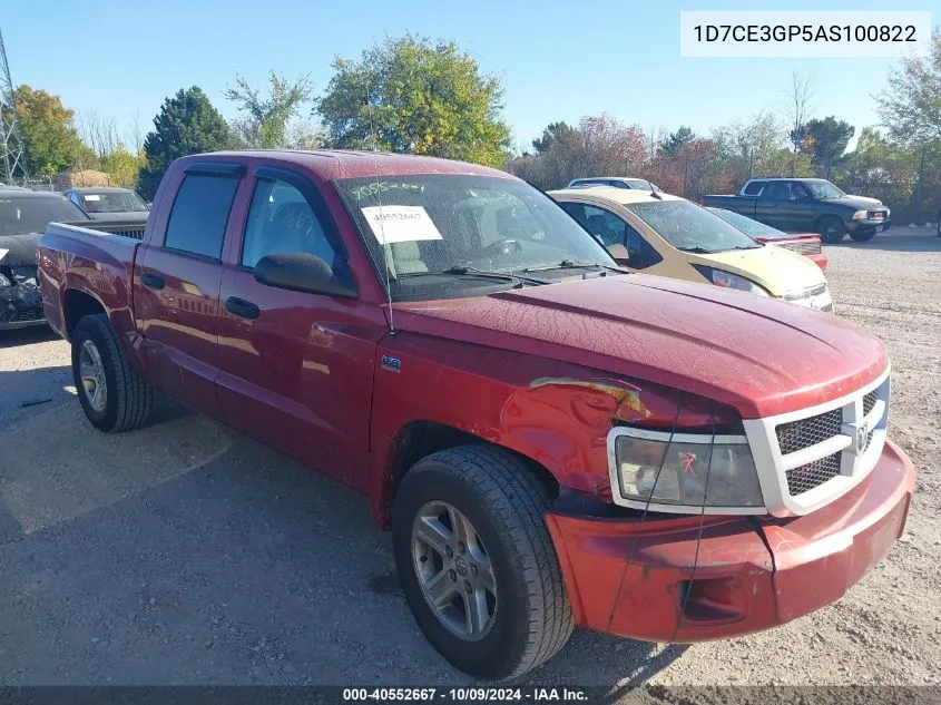 2010 Dodge Dakota Bighorn/Lonestar VIN: 1D7CE3GP5AS100822 Lot: 40552667