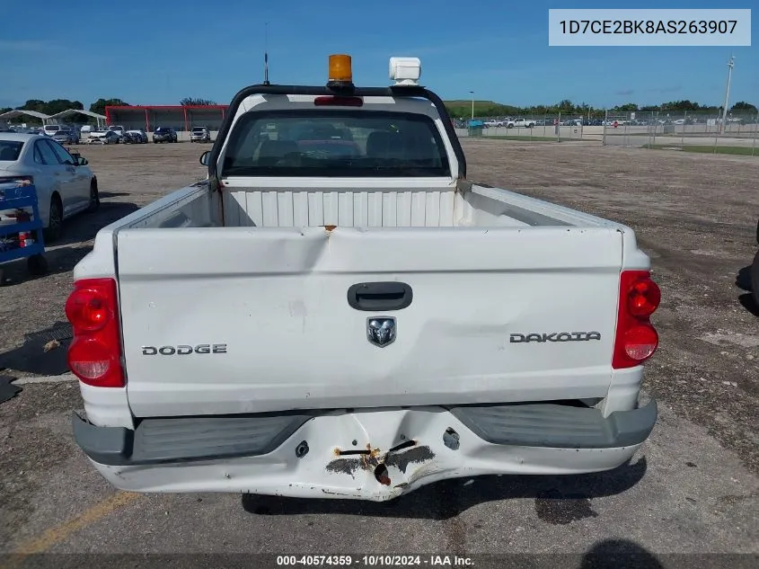 2010 Dodge Dakota St VIN: 1D7CE2BK8AS263907 Lot: 40574359