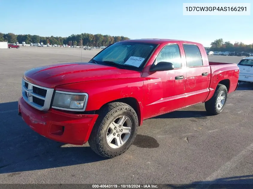 2010 Dodge Dakota Bighorn/Lonestar VIN: 1D7CW3GP4AS166291 Lot: 40643119