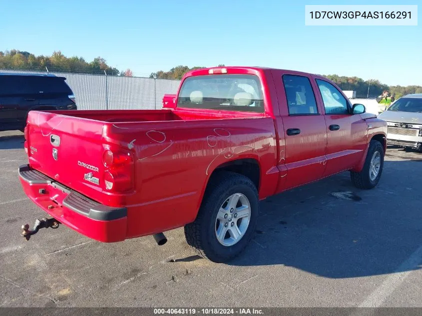 2010 Dodge Dakota Bighorn/Lonestar VIN: 1D7CW3GP4AS166291 Lot: 40643119