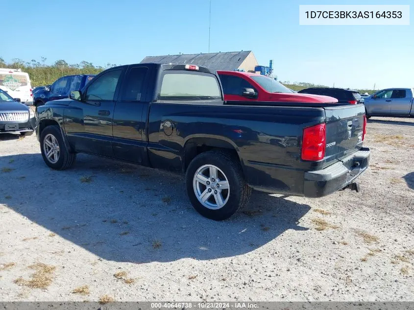 2010 Dodge Dakota Bighorn/Lonestar VIN: 1D7CE3BK3AS164353 Lot: 40646738