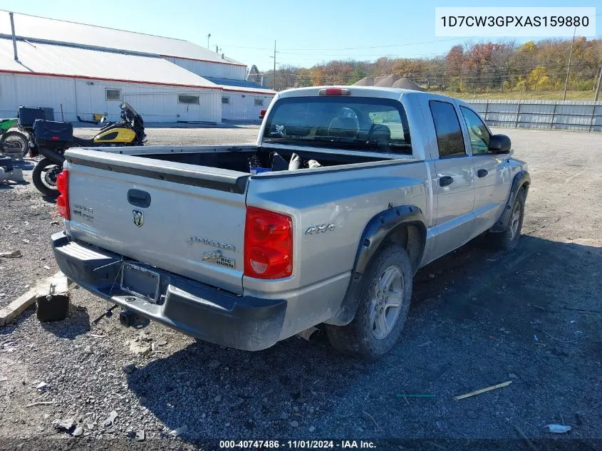 2010 Dodge Dakota Bighorn/Lonestar VIN: 1D7CW3GPXAS159880 Lot: 40747486