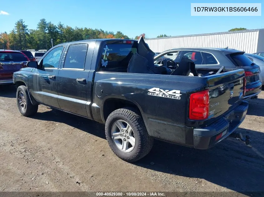 2011 Dodge Dakota Slt VIN: 1D7RW3GK1BS606466 Lot: 40529380