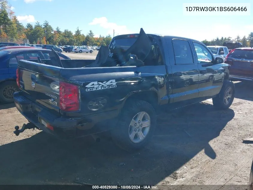 2011 Dodge Dakota Slt VIN: 1D7RW3GK1BS606466 Lot: 40529380