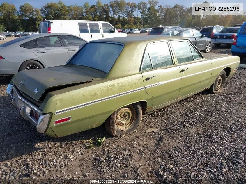 1970 Dodge Dart VIN: LH41COR256298 Lot: 40537251